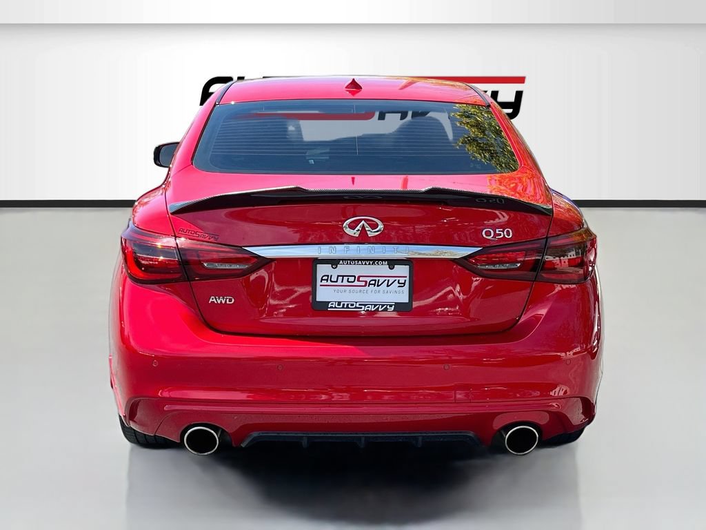 Used 2021 INFINITI Q50 Luxe w/ All Weather Package AWD/4WD image 6