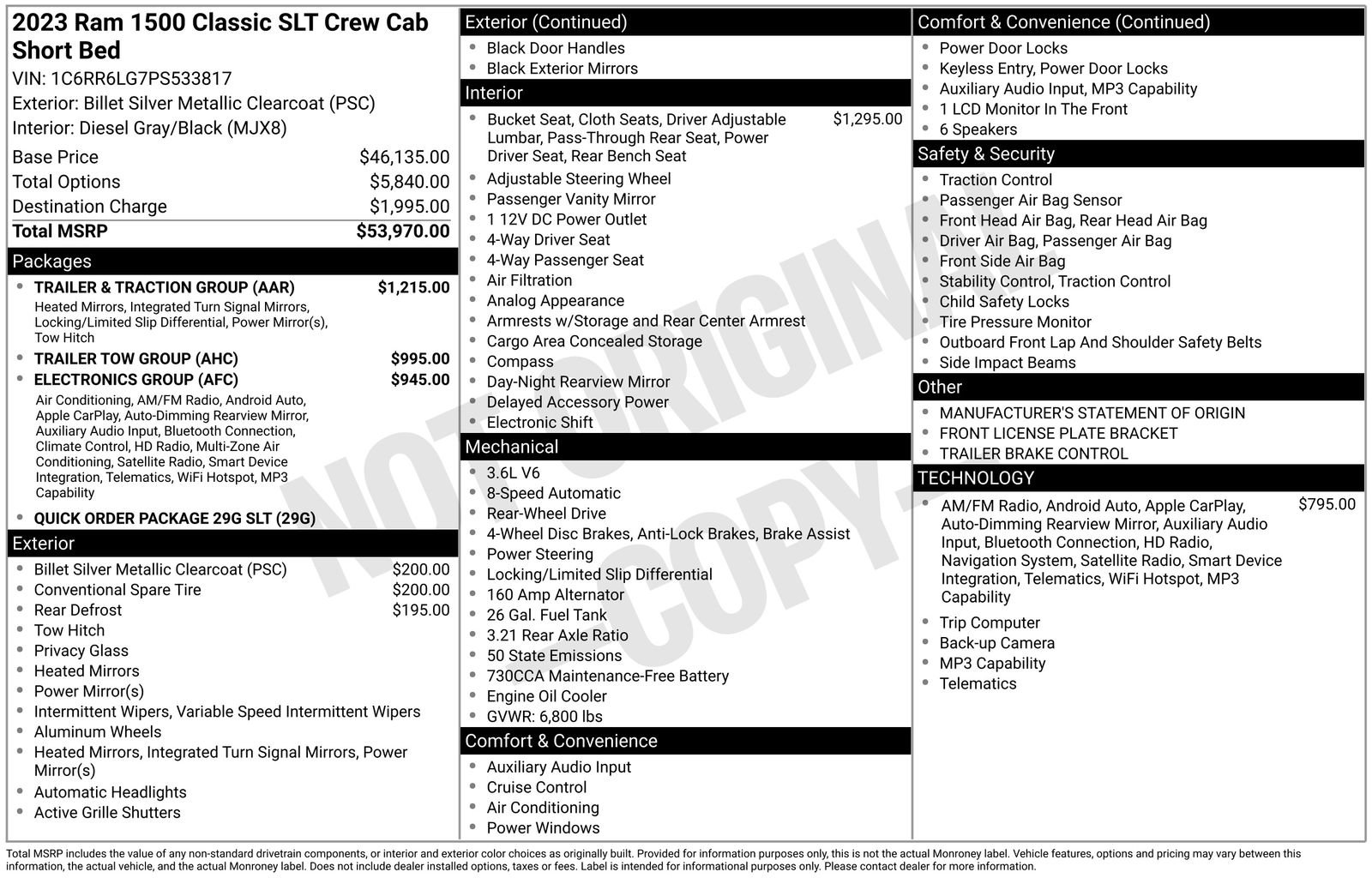 Used 2023 RAM 1500 Classic SLT w/ Trailer & Traction Group image 6