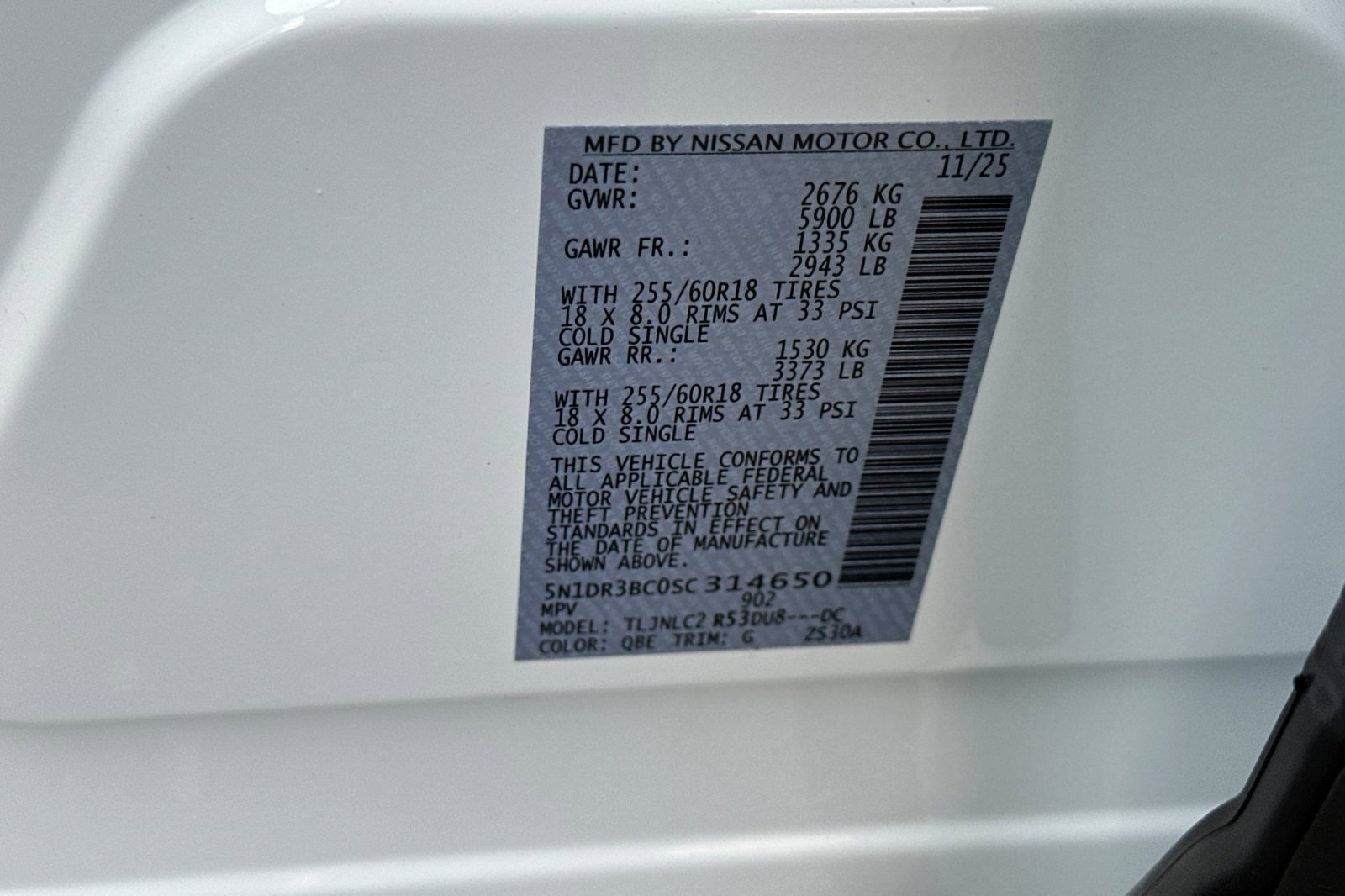 New 2025 Nissan Pathfinder SV w/ Black Appearance Package image 23