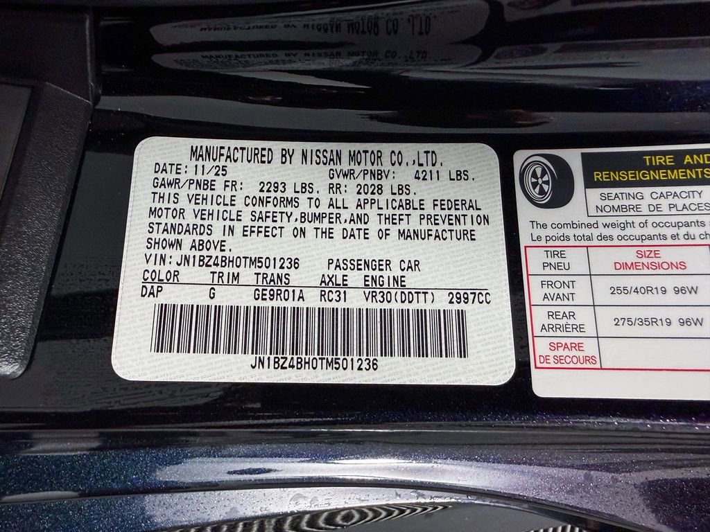 New 2026 Nissan Z Performance RWD image 50