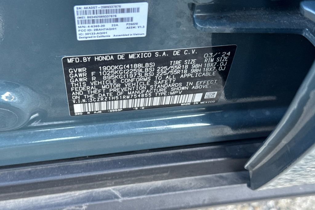 Certified 2024 Honda HR-V Sport image 30