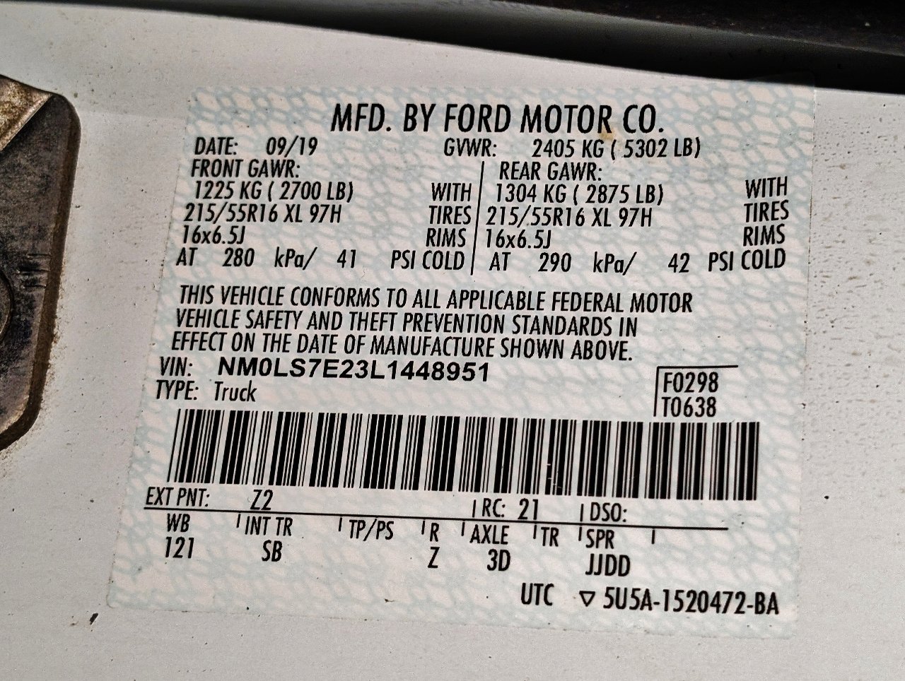 Used 2020 Ford Transit Connect XL image 46