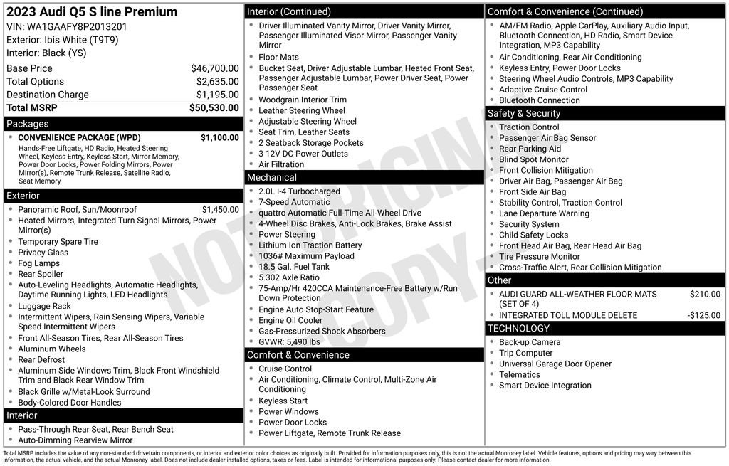 Certified 2023 Audi Q5 2.0T Premium w/ Convenience Package image 3