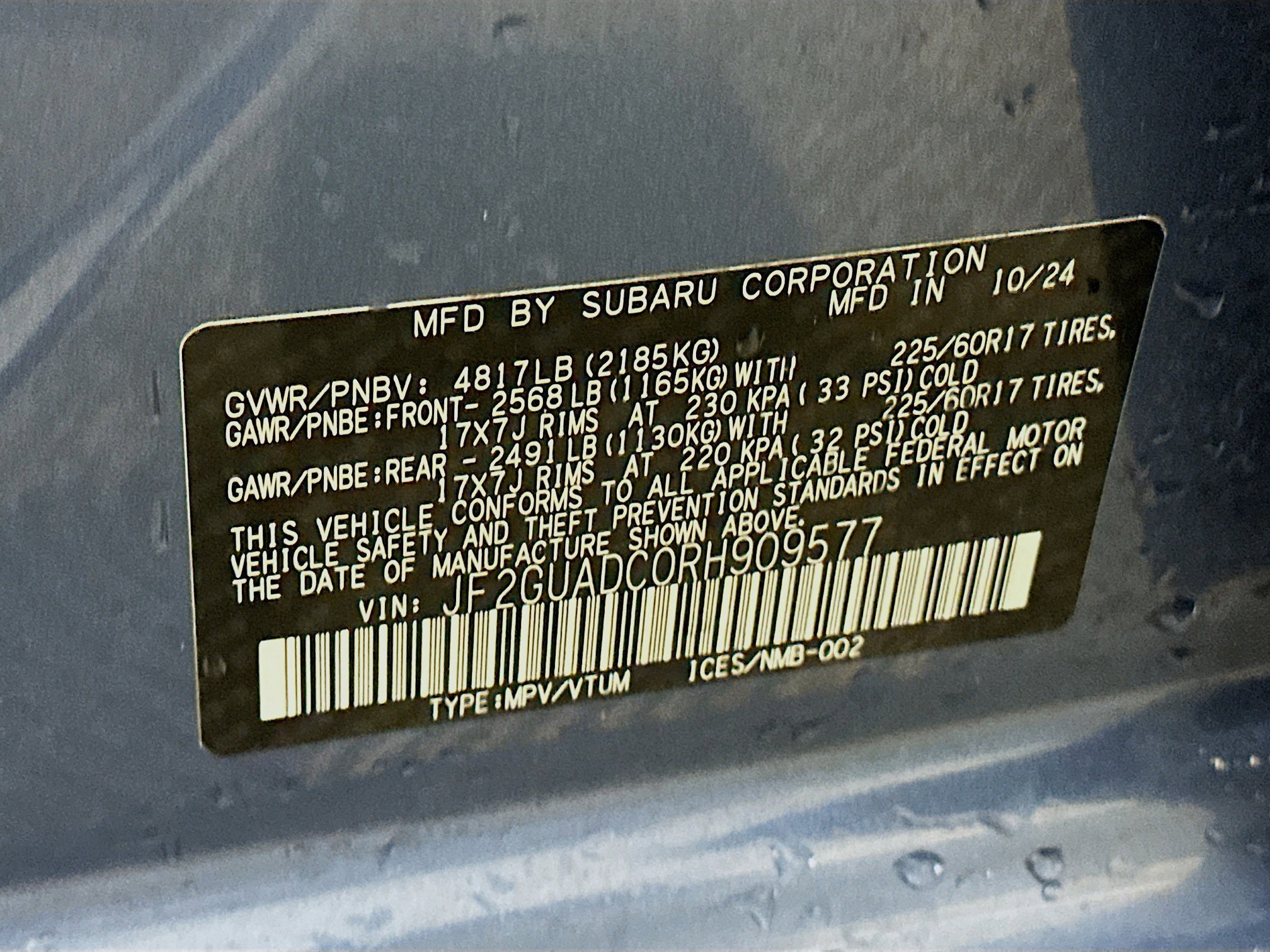 Used 2024 Subaru Crosstrek 2.0i Premium image 12