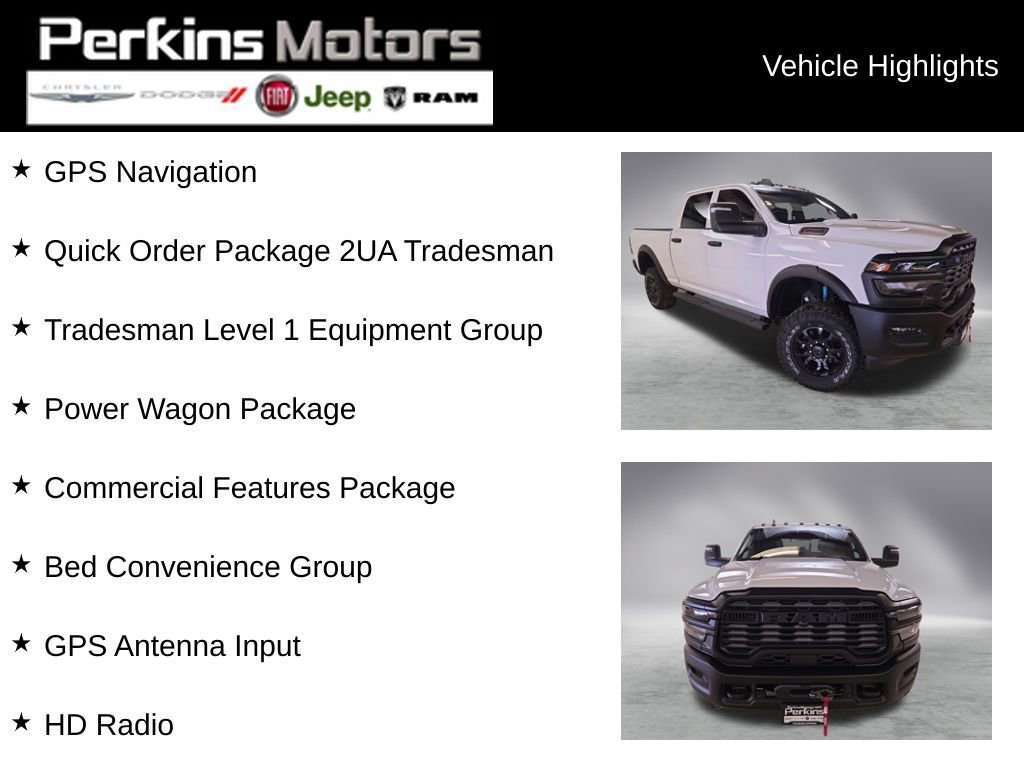 New 2026 RAM 2500 Tradesman w/ Power Wagon Package image 2