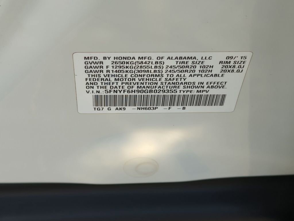 Used 2016 Honda Pilot Touring image 33