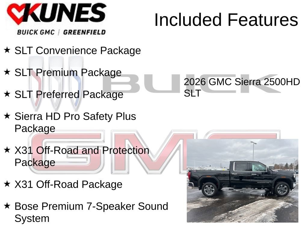 New 2026 GMC Sierra 2500 SLT w/ SLT Premium Package image 3