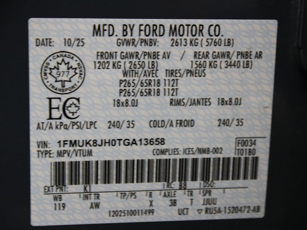 Used 2026 Ford Explorer Tremor w/ Tremor Convenience Package AWD/4WD image 77