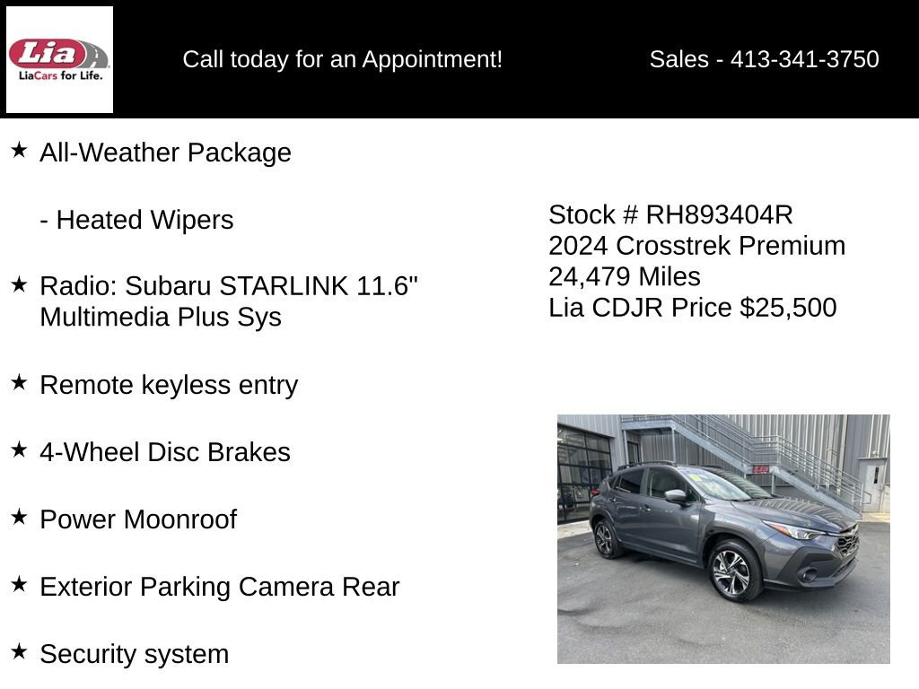 Used 2024 Subaru Crosstrek 2.0i Premium AWD/4WD image 11