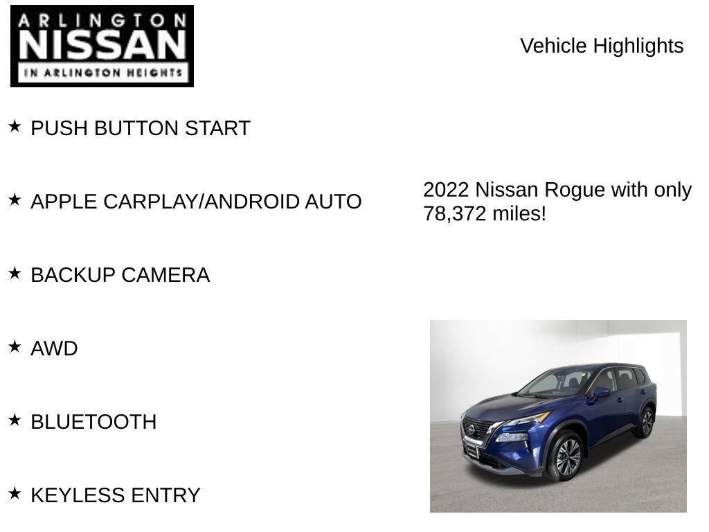 Certified 2022 Nissan Rogue SV AWD/4WD image 7