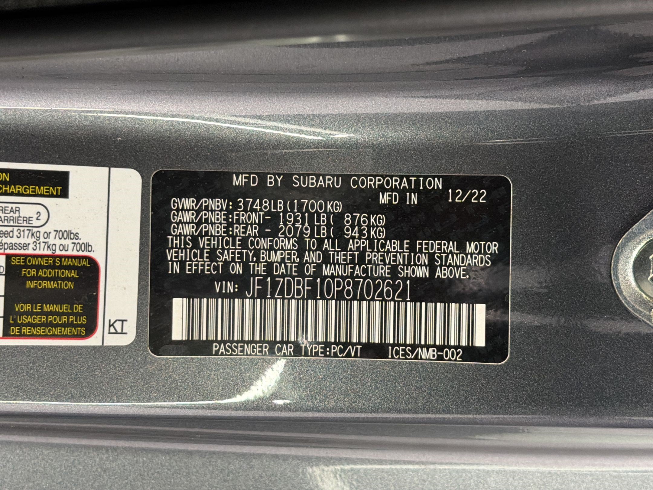 Used 2023 Subaru BRZ Limited RWD image 24