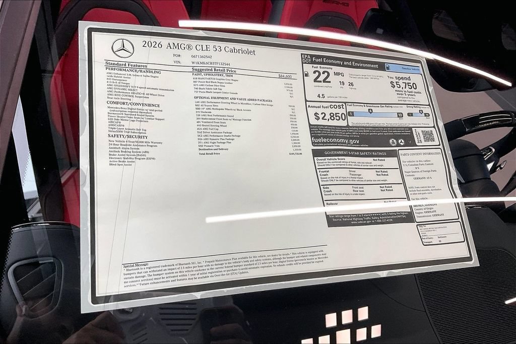 New 2026 Mercedes-Benz CLE 53 AMG 4MATIC Cabriolet image 13
