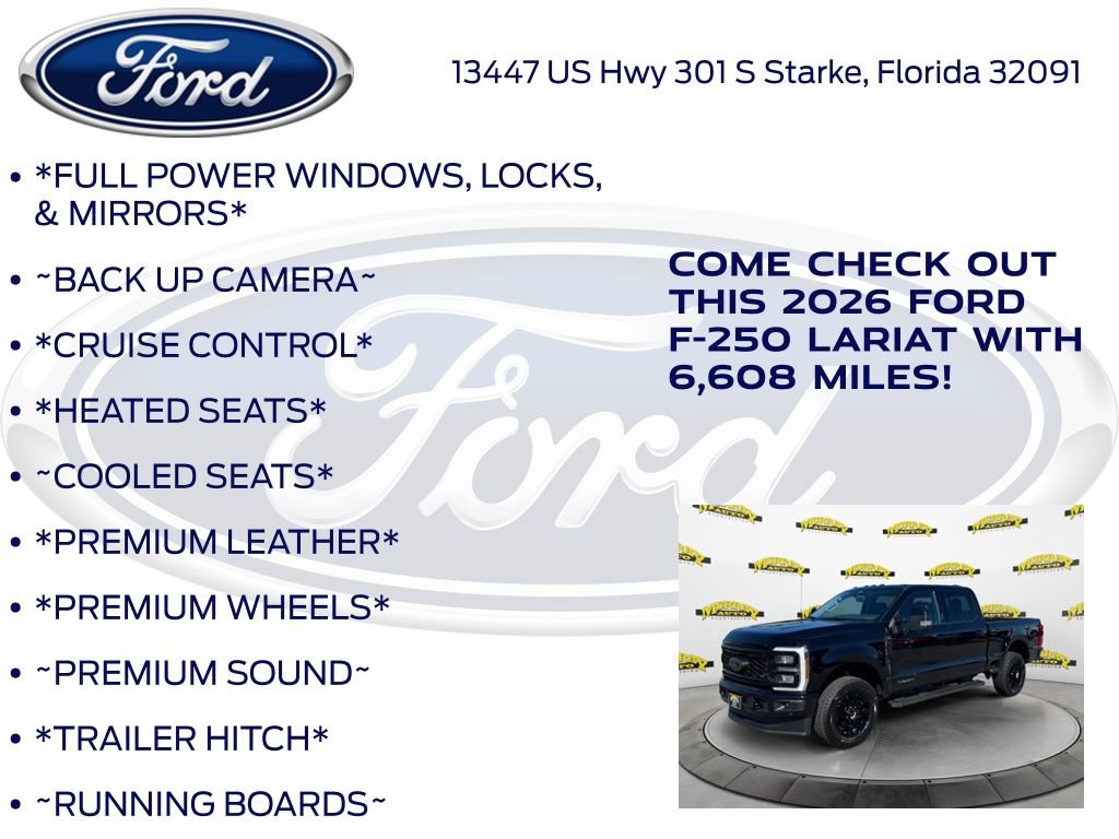 New 2026 Ford F250 Lariat w/ Black Appearance Package AWD/4WD image 10