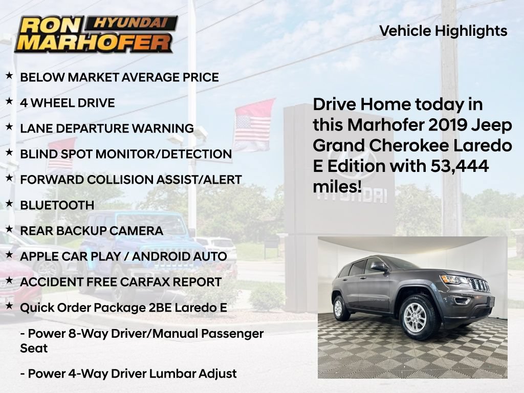 Used 2019 Jeep Grand Cherokee Laredo AWD/4WD image 14