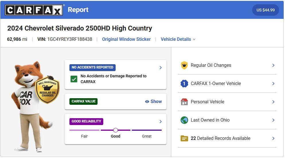 Used 2024 Chevrolet Silverado 2500 High Country w/ Technology Package AWD/4WD image 27