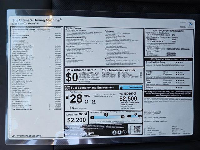 New 2026 BMW X1 xDrive28i w/ Technology Package AWD/4WD image 20