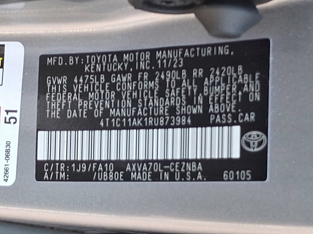 Used 2024 Toyota Camry LE FWD image 23