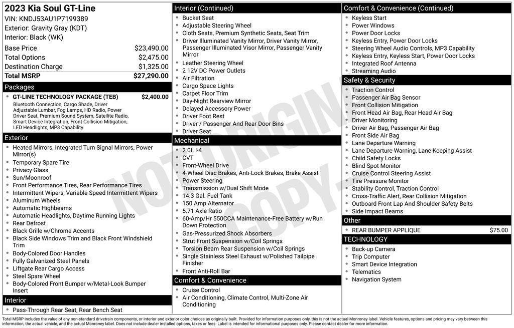 Used 2023 Kia Soul GT-Line w/ GT-Line Technology Package image 40