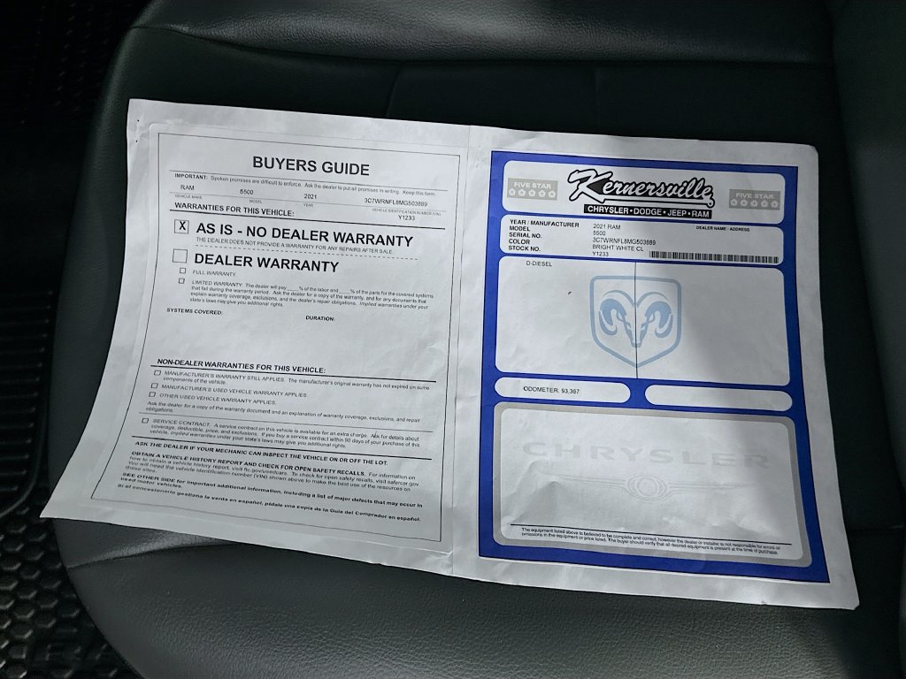 Used 2021 RAM 5500 Tradesman w/ Chrome Appearance Group AWD/4WD image 35