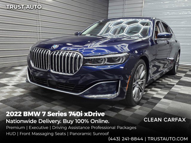 Used 2022 BMW 740i xDrive w/ Premium Package
