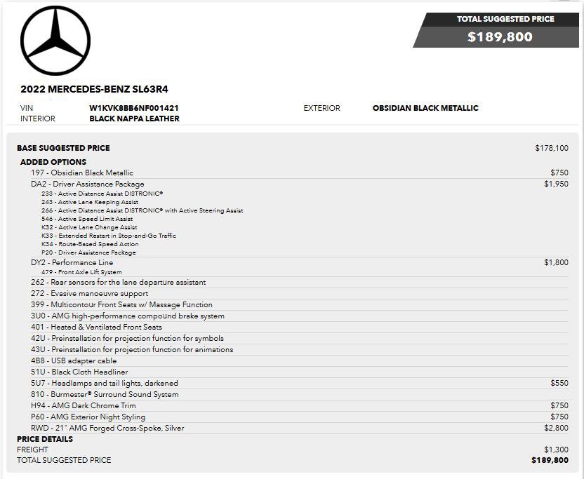 Used 2022 Mercedes-Benz SL 63 AMG 4MATIC w/ Driver Assistance Package image 2