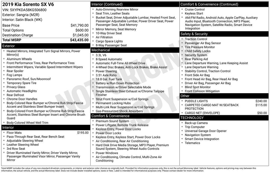 Used 2019 Kia Sorento SX image 30