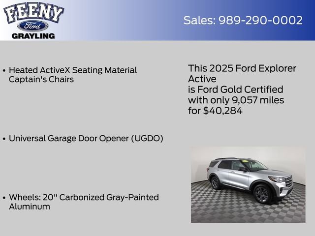 Certified 2025 Ford Explorer Active w/ Active Comfort Package image 18