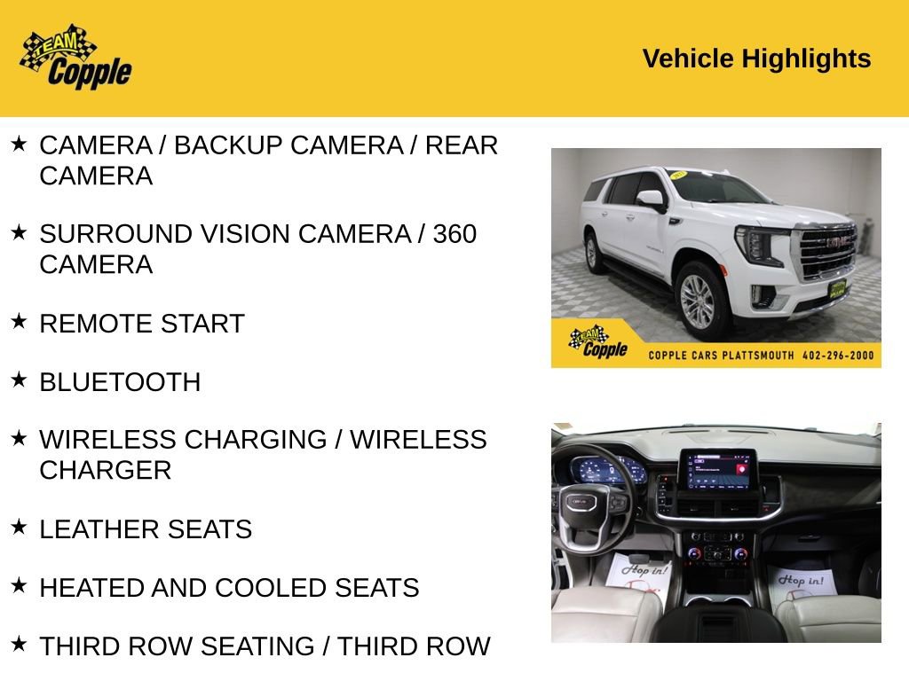 Used 2023 GMC Yukon XL SLT w/ SLT Luxury Package image 4