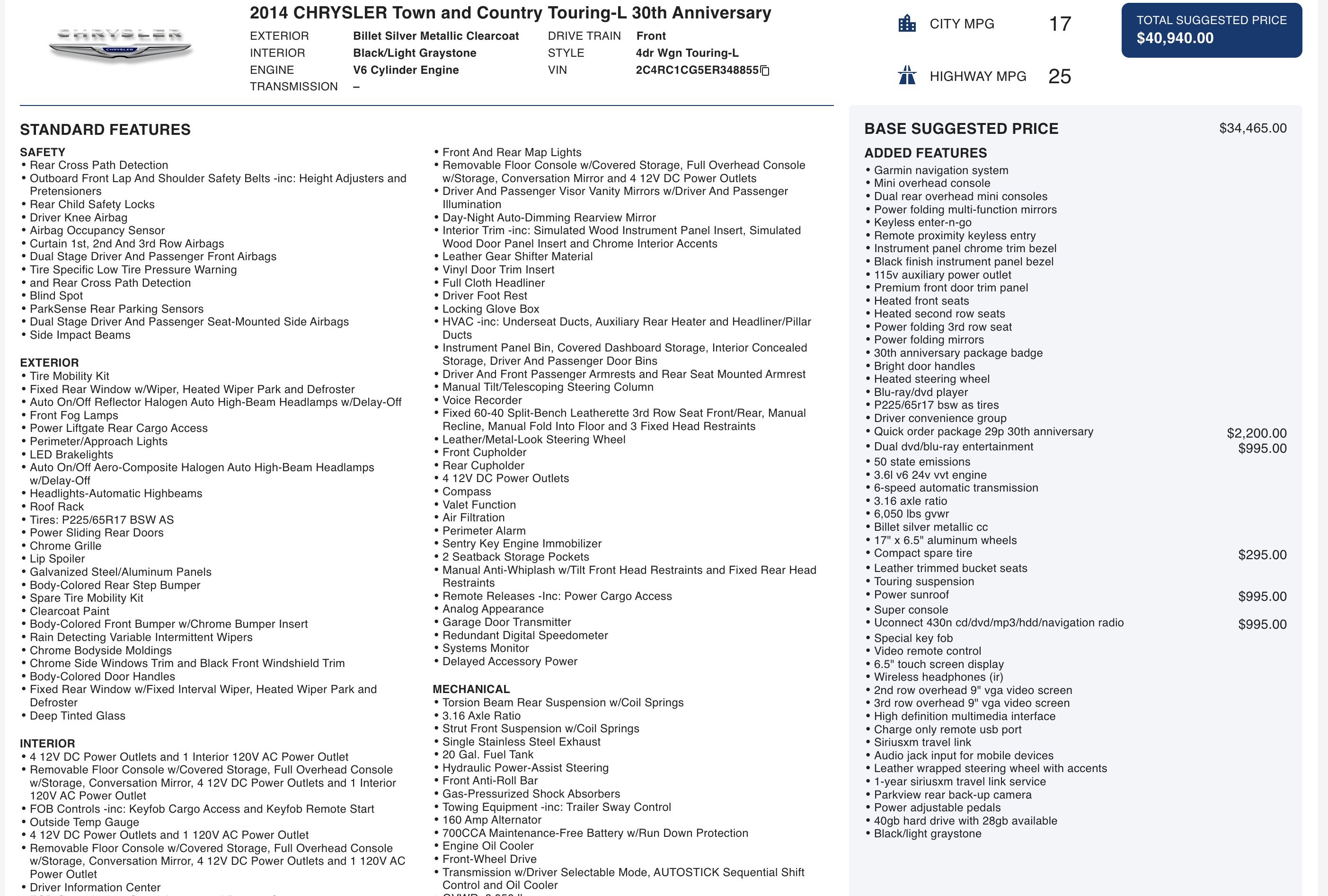 Used 2014 Chrysler Town & Country Touring-L image 3