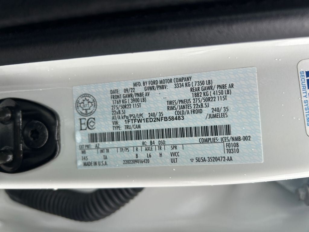 Used 2022 Ford F150 Limited AWD/4WD image 36