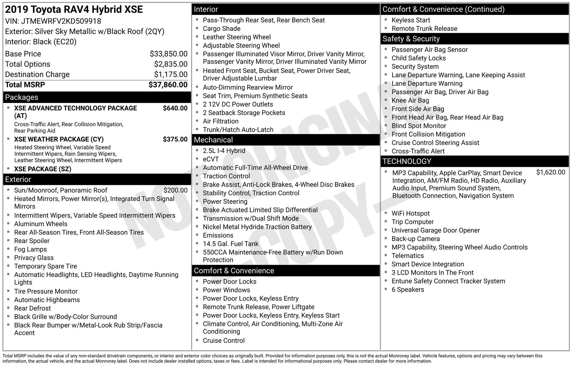 Used 2019 Toyota RAV4 XSE AWD/4WD image 31