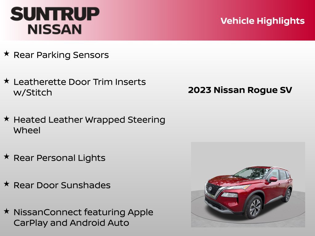 Certified 2023 Nissan Rogue SV w/ SV Premium B Package FWD image 16