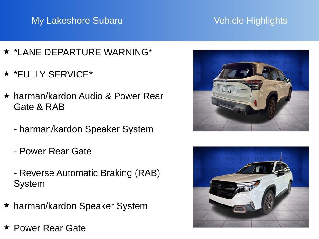 Certified 2025 Subaru Forester Sport AWD/4WD image 7