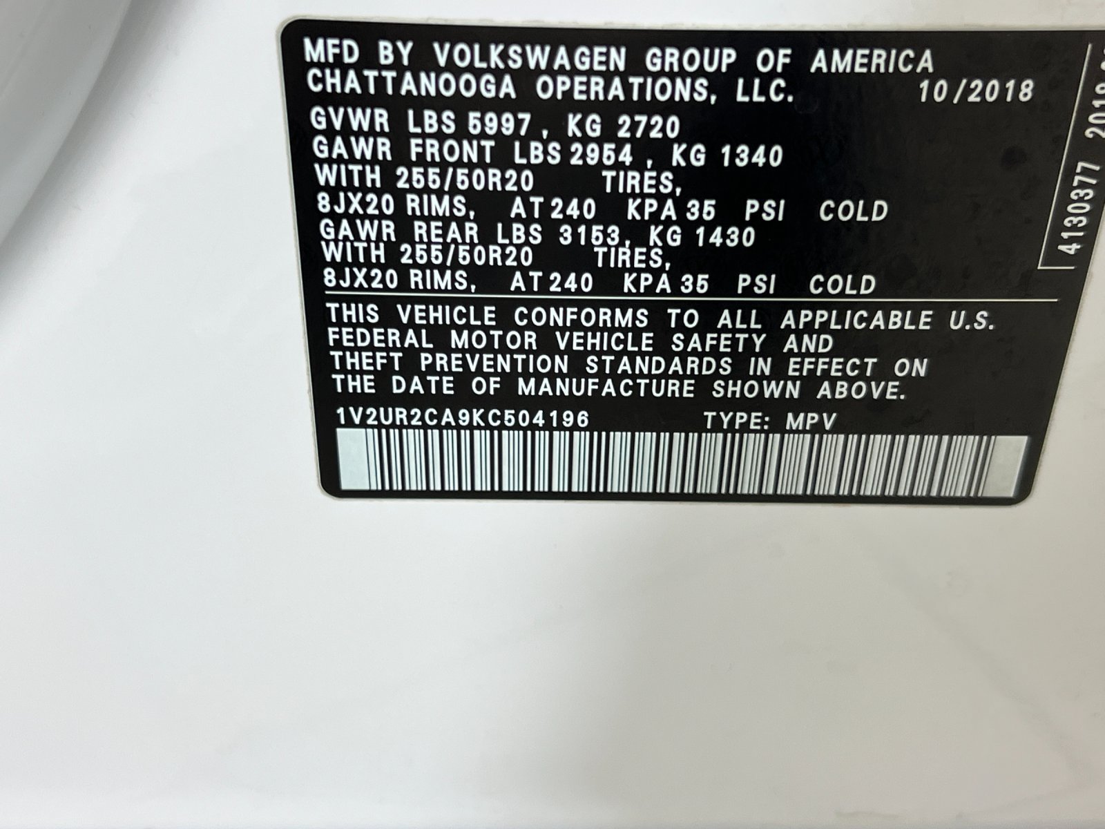 Used 2019 Volkswagen Atlas SE AWD/4WD image 29