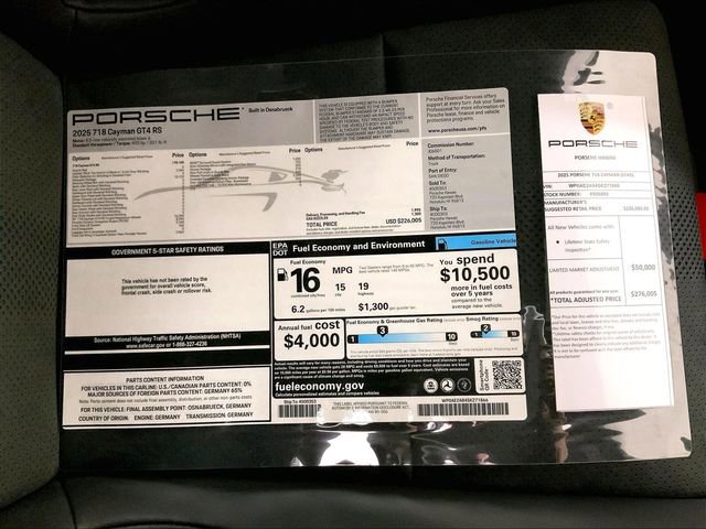 Used 2025 Porsche 718 Cayman GT4 RS RWD image 24