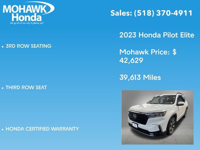 Certified 2023 Honda Pilot Elite image 23