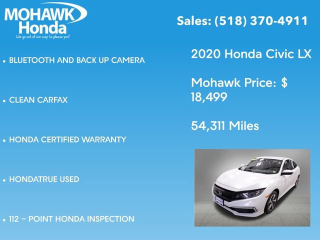 Certified 2020 Honda Civic LX image 7