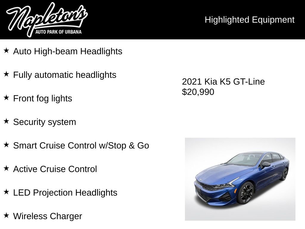 Used 2021 Kia K5 GT-Line w/ GT-Line FWD Premium Package image 7