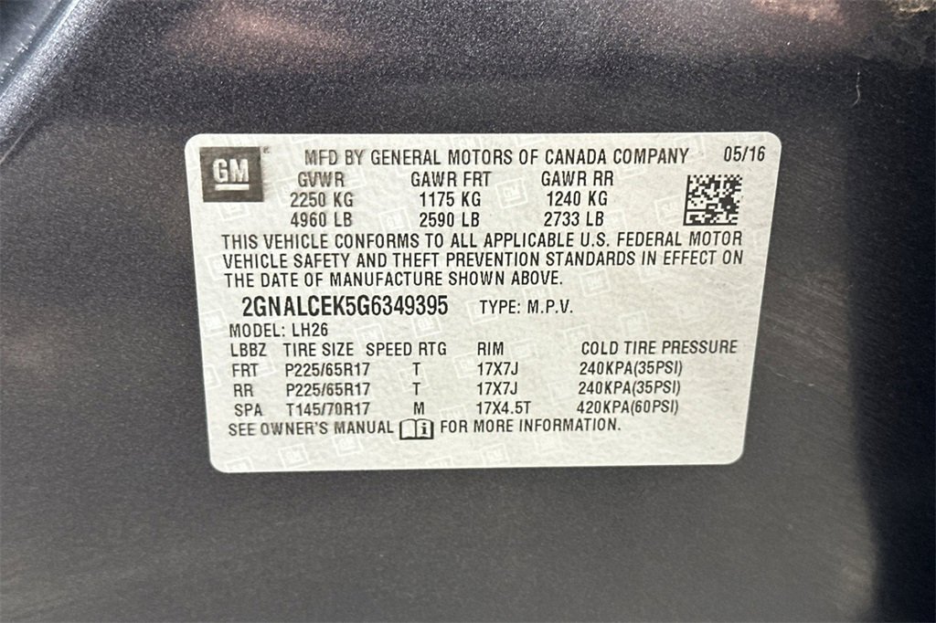 Used 2016 Chevrolet Equinox LT w/ Convenience Package image 30