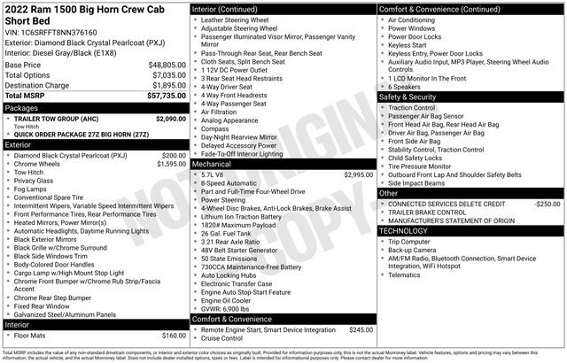 Used 2022 RAM 1500 Big Horn w/ Trailer Tow Group image 35
