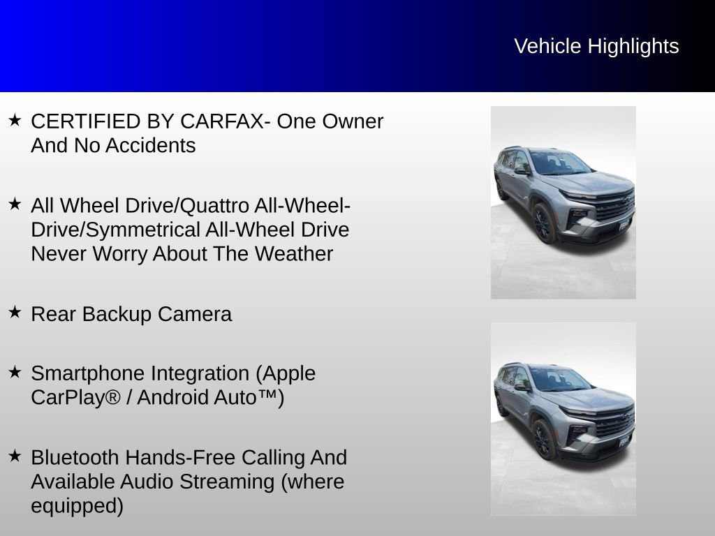 Used 2026 Chevrolet Traverse LT w/ Midnight/Sport Edition AWD/4WD image 4