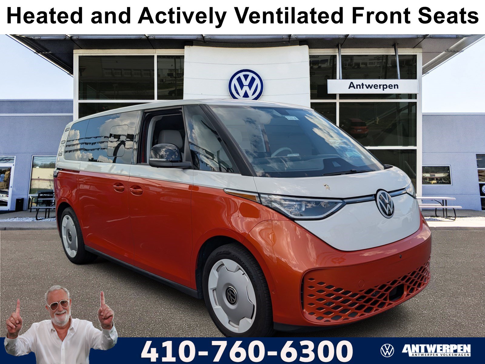 Used 2025 Volkswagen ID. Buzz Pro S Plus w/ Cupholders Package RWD image 1