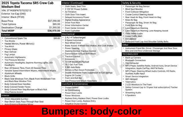 Used 2025 Toyota Tacoma SR5 RWD image 44