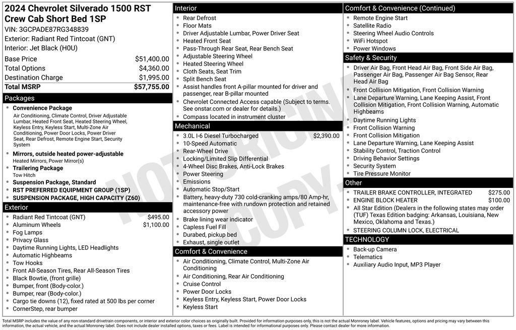Used 2024 Chevrolet Silverado 1500 RST RWD image 6
