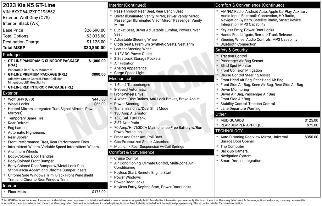 Used 2023 Kia K5 GT-Line image 32