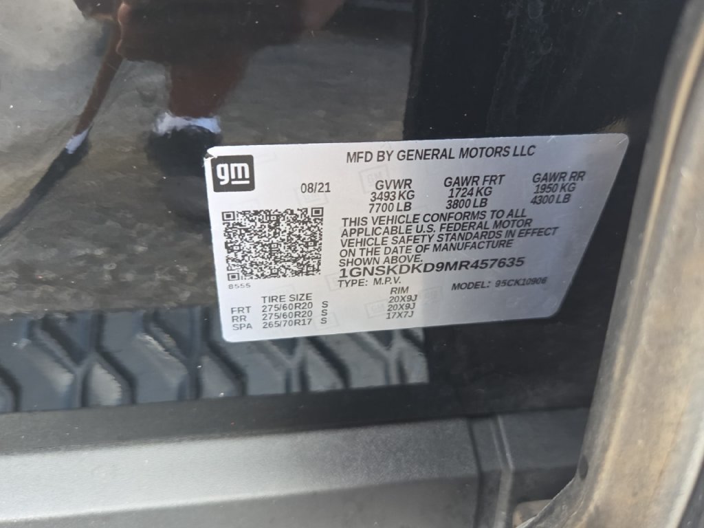 Used 2021 Chevrolet Suburban Z71 w/ Rear Media and Nav Package AWD/4WD image 9