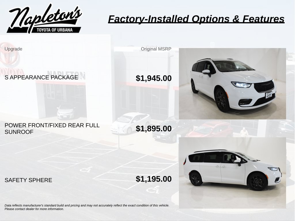 Used 2023 Chrysler Pacifica Touring-L w/ S Appearance Package AWD/4WD image 4