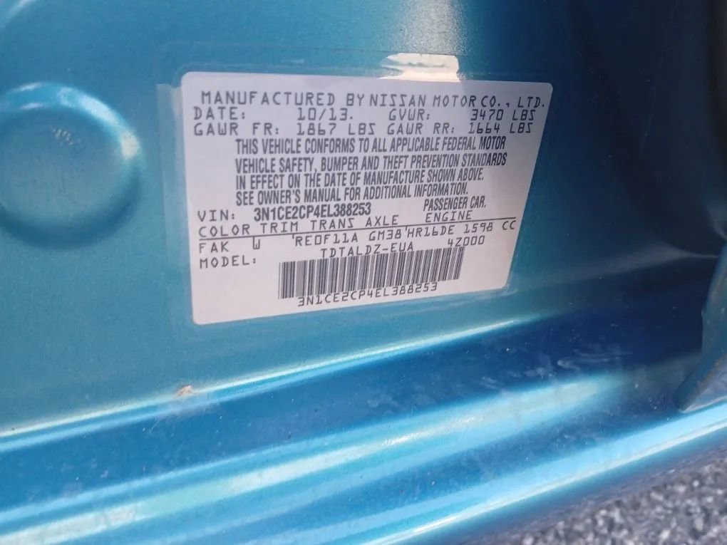 Used 2014 Nissan Versa Note SV FWD image 10