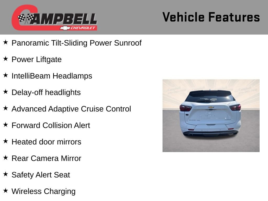 Used 2019 Chevrolet Blazer Premier w/ Sun and Wheels Package image 21