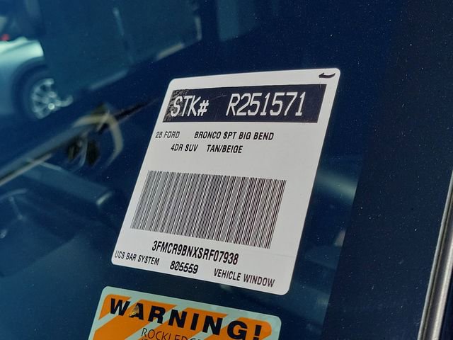 Used 2025 Ford Bronco Sport Big Bend w/ Convenience Package image 28